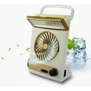 3 In 1 Solar Powered And Dc Powered Lamp With Super Wind Adjustable Fan And Spotlight Tourch discountshub