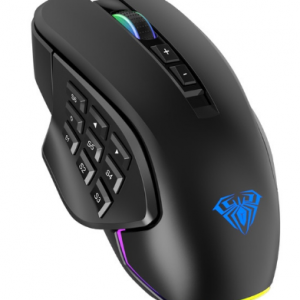 AULA RGB Gaming Mouse 10000 DPI Side Buttons Macro Programmable Ergonomic 14 Key Wired USB Backlit Gamer Mice for Laptop Desktop discountshub