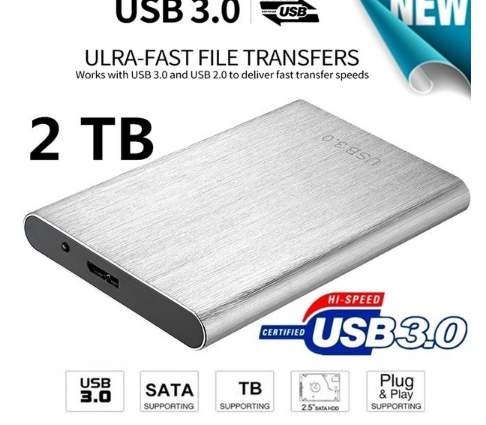 HDD 2.5" External Hard Drive Hard Disk 500gb/1tb/2tb hd Hard Drive discountshub