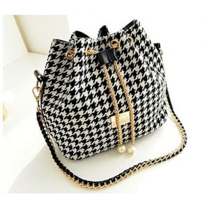 Ladies' Bucket Pearl Shoulder Messenger Handbag - Multicolor discountshub