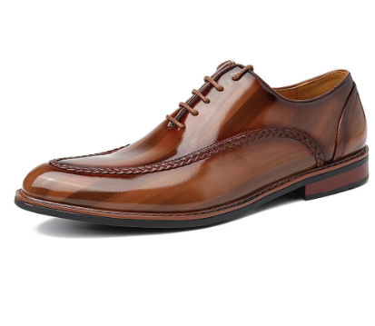 Menico Men Stylish Leather Non Slip Formal Dress Shoes discountshub