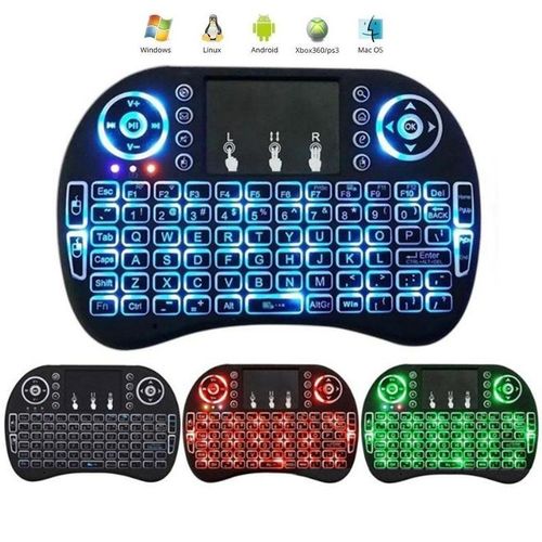 Mini Wireless Keyboard Game I 8 Air Mouse 2.4GHz With Backlight Touchpad For TV BOX Tablet PC discountshub