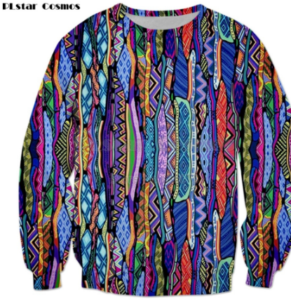 PLstar Cosmos 2018 New Fashion Sweatshirt 90's Retro Style 3D Print Crewneck Sweatshirt Mens Women Retro Style Pullovers discountshub
