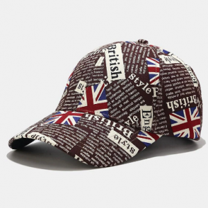 Unisex Cotton British Flag Pattern Casual Fashion Sunvisor Peaked Cap Baseball Hat