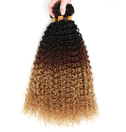 Yunrong Afro Kinky Curly Extensions Black Roots Braiding 30inches 3pcs Soft Long Wave Bundles Synthetic Hair For Women discountshub