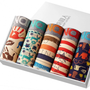 5pcs/Lot Men Underwear Boxer Shorts Panties Solid Shorts Brand Underpants Men 100% Cotton Breathable Mid Waist Shorts Men L-3XL discountshub