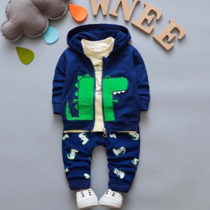 Baby Boys Clothes Sets Spring Autumn New Kids Fashion Cotton Casual Coats+hoodies+pants 3pcs For Children Boys Sports Suit discountshub