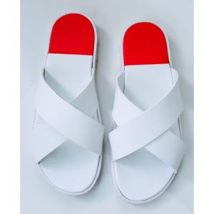 Classic Red White Cross Slippers discountshub