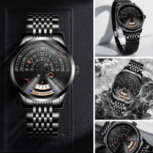 DOM creative personality men's watch mechanical watch men's mechanical watch luxury men's watch stainless steel M-1335 discountshub