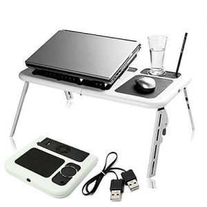 E-Table Laptop Stand With Cooling Fan discountshub