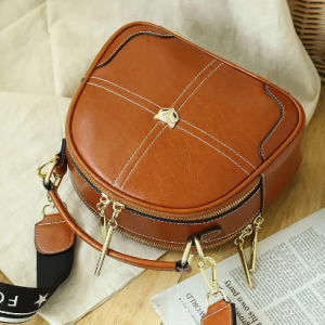 FOXER Retro Lady Split Leather Shoulder Bag Female Soft Cowhide Crossbody Bag for Women Small Luxury Messenger Bag with 2 Straps discountshub