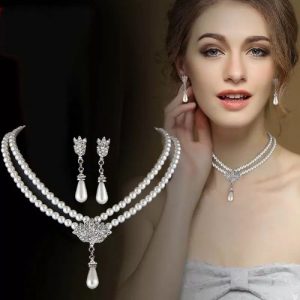 Fashion Jewelry Radiant And Lovely Earing Jewellery Set - Silver discountshub