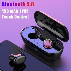 Fingerprint Touch Bluetooth 5.0 Earphones Wireless 4D Stereo Headphones discountshub