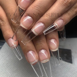 Gel X Nails Extension System Full Cover Sculpted Clear Stiletto Coffin False Nail Tips 240pcs/bag discountshub