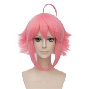 Harajuku Medium Bob Cosplay Wigs With Curly Hair Temples discountshub