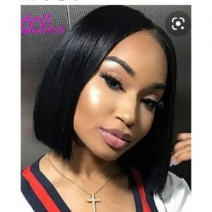 LUXURY Bone Straight Bob With Closure Wig discountshub