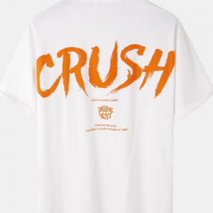 Mens Letter Pattern 100% Cotton Loose Short Sleeve T-Shirt discountshub