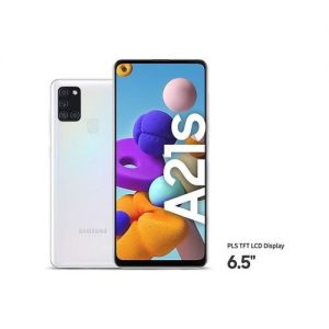 Samsung Galaxy A21s, 6.5-Inch (4GB RAM, 64GB ROM) Android 10, (48MP + 8MP + 2MP + 2MP) + 13MP Dual SIM - WHITE discountshub