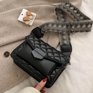 Shoulder Bags 크로스백 Wide Strap PU Plaid 2021 New Women Shoulder Crossbody Bags For Women сумка женская сумка через плечо discountshub
