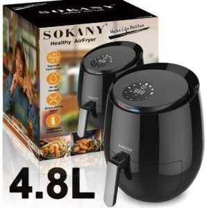 Sokany Air Fryer With Non-stick Pan Free Adaptor - Hb-8009 - 4.8l discountshub