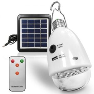 Solar Charging LED Intelligent Remote Control Bulb Du-12 discountshub