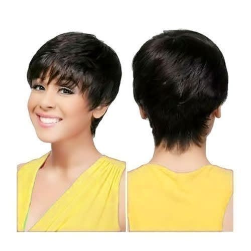 Straight Pixie Short Hair Wig For Women - Black discountshub