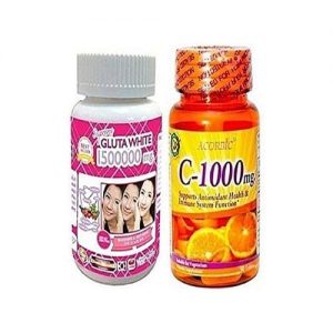 Supreme White Glutathione Pills 1500000mg & Acorbic Vitamin C - 1000mg discountshub