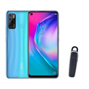 Tecno Camon 15 Air Blue + Ace 2 Bluetooth headset - 3+64 6.6 Inches-8+48mp- 5,000mah discountshub