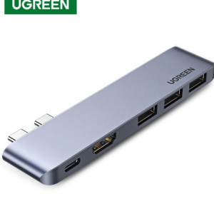 UGREEN USB C HUB Dual Type-C to Multi USB 3.0 4K HDMI for MacBook Pro Air Adapter Thunderbolt 3 Dock USB C 3.1 Port Type C HUB discountshub