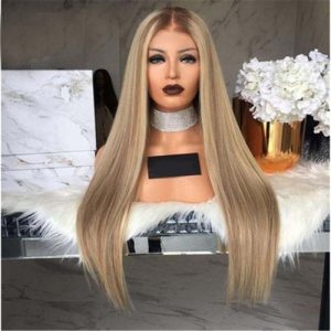 Women'S Wigs With Long Straight Hair Wig Dyed Gradient Wig Set discountshub