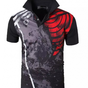 jeansian Men's Sport Tee Polo Shirts POLOS Poloshirts Golf Tennis Badminton Dry Fit Short Sleeve LSL252 discountshub