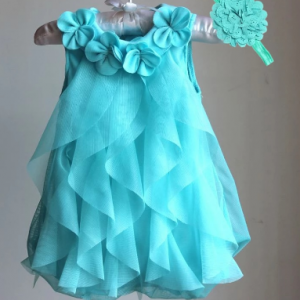 Baby Girls Dress 2021 Summer Chiffon Party Dress Infant 1 Year Birthday Dresses Girl Clothes & Headband Vestidos discountshub