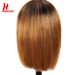 HairUGo Brazilian Remy 1B 30 Straight Lace Wigs 1B 99J 4x4 Bob Lace Closure Wig Human Hair Wigs For Black Women Pre Plucked 180% discountshub