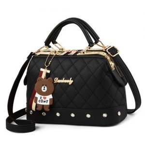 Ladies European Quality Shoulder/hand Bag (Black Color ) discountshub