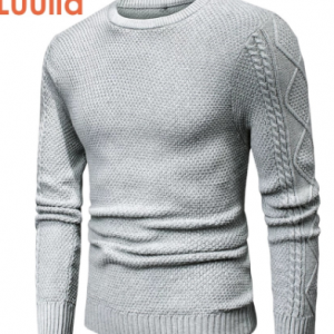 Luulla Men 2020 Spring Casual 100% Cotton Warm Sweater Pullovers Men Autumn Fashion 3D Geometric Soft Sweater Jumpers Men Plus discountshub