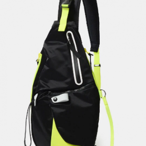 Men Nylon Waterproof Fluorescent Crossbody Bag Chest Bag Sling Bag discountshub