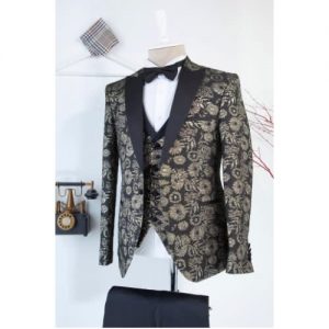 Men's 3 Piece Slim Fit Single Breasted Fashion Suit discountshub