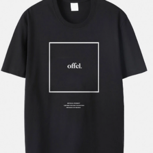 Plus Size Mens Letter Graphic Crew Neck Fashion Short Sleeve T-Shirts discountshub