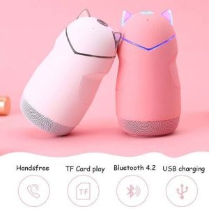 Portable Mini Wireless Bluetooth 4.2 32G Cat Shape Speakers discountshub