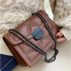 Women's Classic PU Leather Female Handbag/Chain Shoulder Handbag discountshub