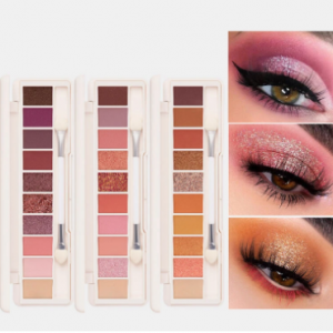 10 Colors Eyeshadow Palette Conceler Matte Shimmer Glitter Waterproof Eyeshadow Powder discountshub