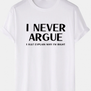 100% Cotton Mens Slogan Print Short Sleeve T-Shirt discountshub