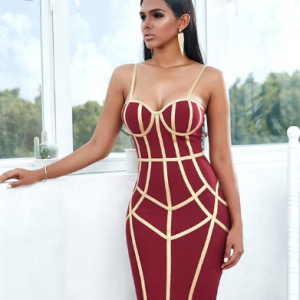 Adyce 2021 New Summer Bodycon Bandage Dress Women Sexy Spaghetti Strap Sleeveless Club Knee Length Celebrity Evening Party Dress discountshub