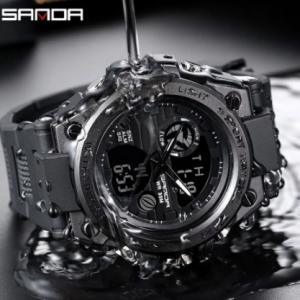 Dropshipping Watch Men Watches Male Wrist Watch For Men Clock Sport Waterproof Wristwatch Dual Display Hours SANDA Brand #739 discountshub