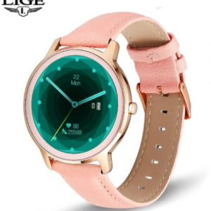 LIGE 2020 New Smart Watch Women Physiological Heart Rate Blood Pressure Monitoring For Android IOS Waterproof Ladies Smartwatch discountshub