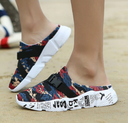 Large Size Men Slippers High Quality Summer Breathable Outdoor Mens Half Slippers Camo Fashion Trend Shoes Sport Sandals Male discountshub