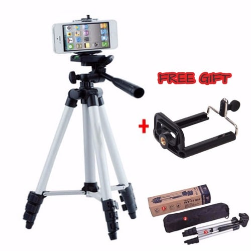 Lightweight Smartphone And Video Camera Tripod With Phone Holder discountshub