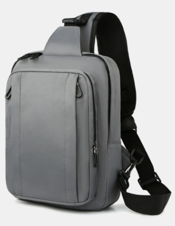 Men Nylon Large Capacity Waterproof Multi-Pocket Chest Bags Shoulder Bag Crossbody Bags discountshub
