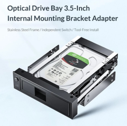 ORICO Hard Drive Caddy 2.5 to 3.5 inch Stainless Internal Hard Drive Mounting Bracket Adapter 3.5 inch SATA HDD Mobile Frame discountshub