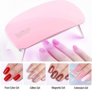 SUNmini 6w Mini Nail Gel Drier UV LED Lamp Fast Dry & Foldable discountshub